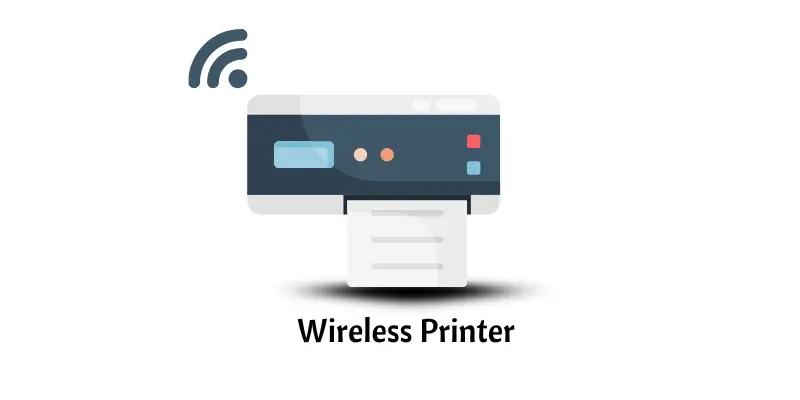 A wireless printer with a sleek design, capable of printing via Wi-Fi connection