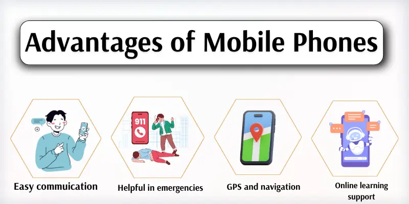 Advantages of mobile phone names with images.