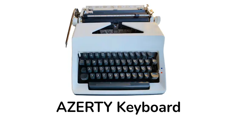 Azerty keyboard image.