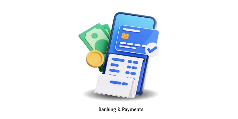 Mobile phone with bank cards showing online banking and payments through the internet