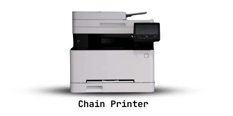 What is chain printer? image of chain printer