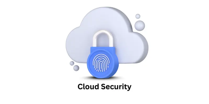 Icon of cloud security.