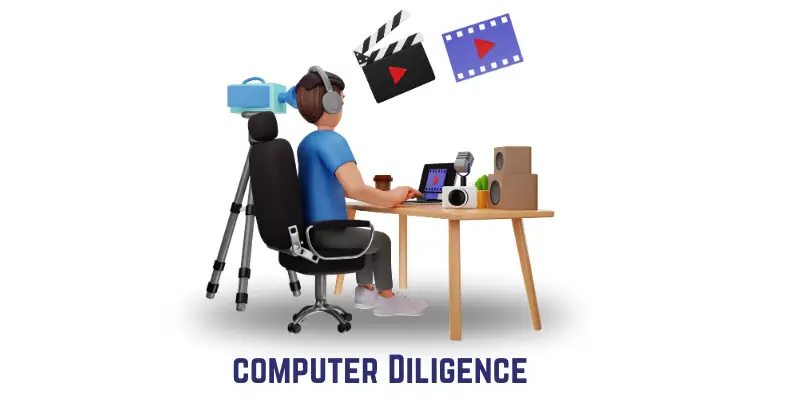 Image shows computer diligence