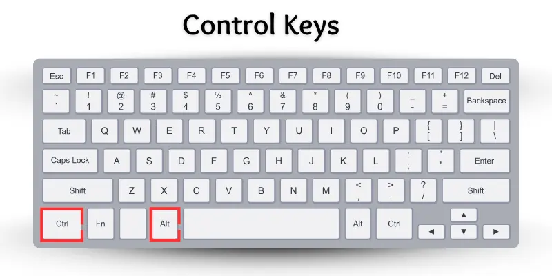 Image of control keys.