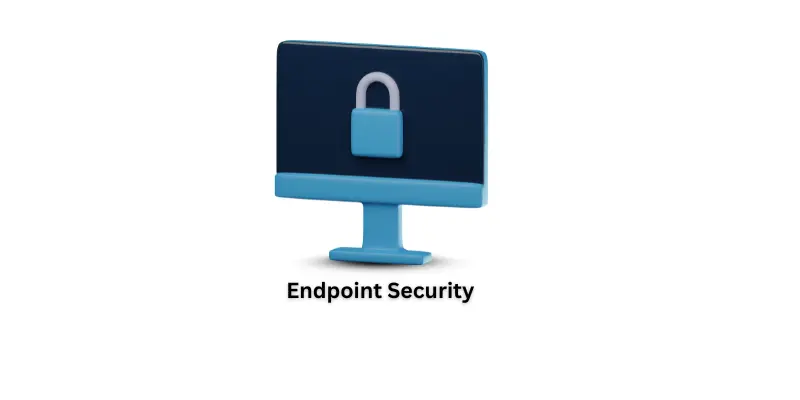 The endpoint security shows a locked computer.