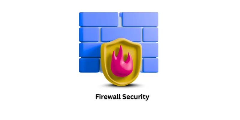 Icon of firewall security.