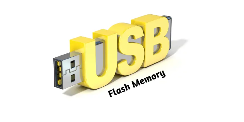 flash memory Graphic shows the image of flash memory.