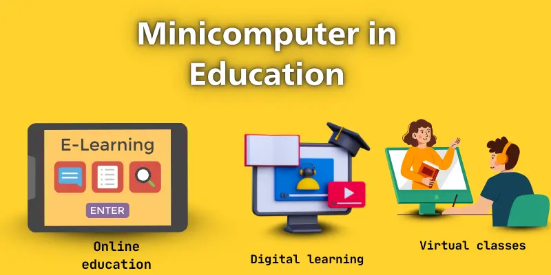 Uses of minicomputer in education.