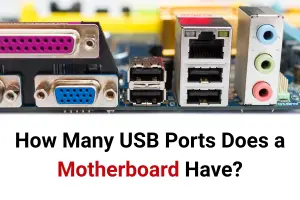 How many USB ports does a motherboard have