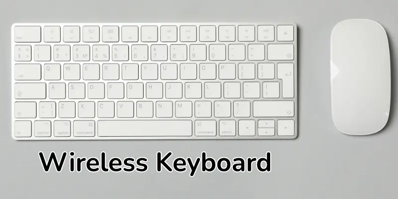 Wireless keyboard image.